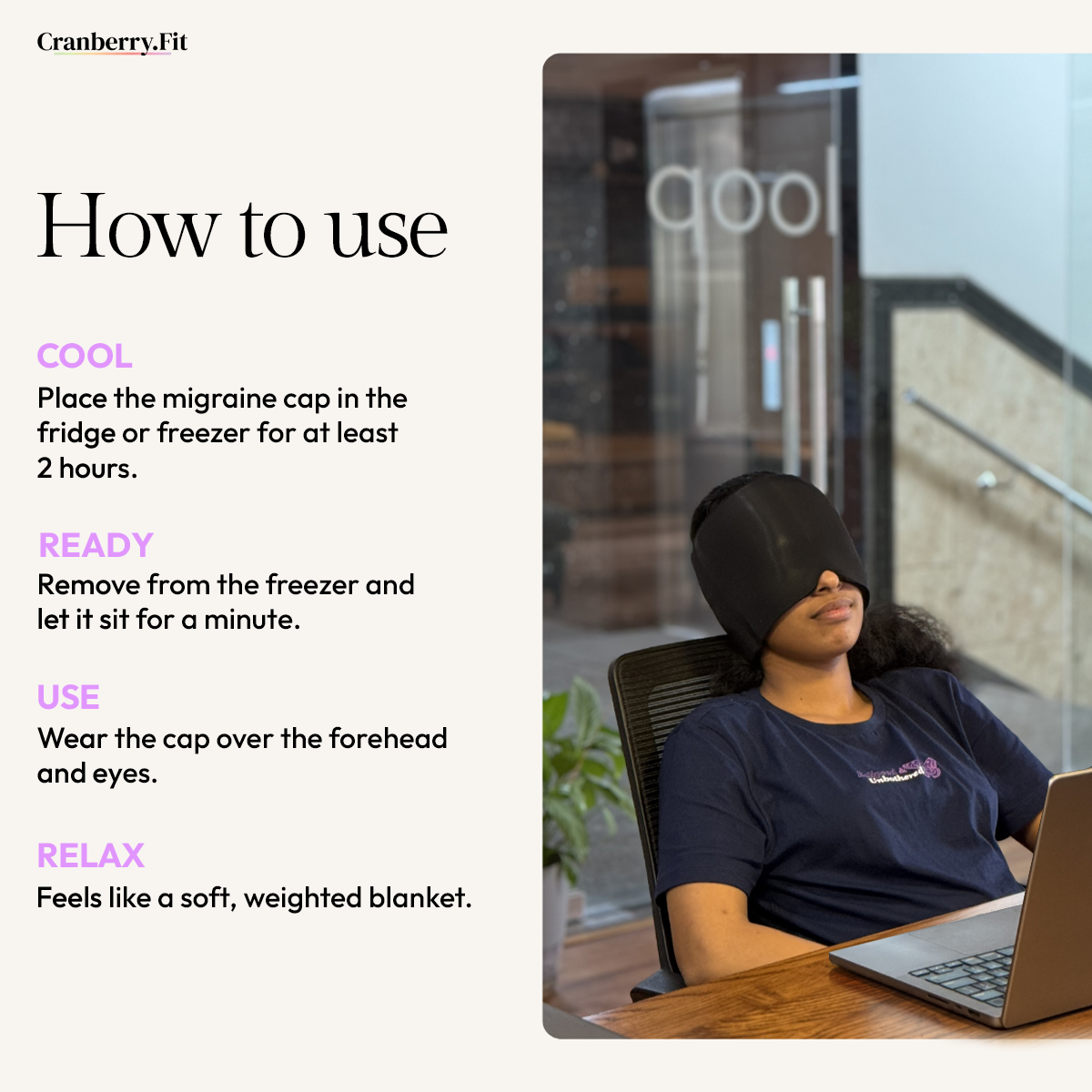 Cooling Cap For Migraine with Gynaec Call & 6-month support