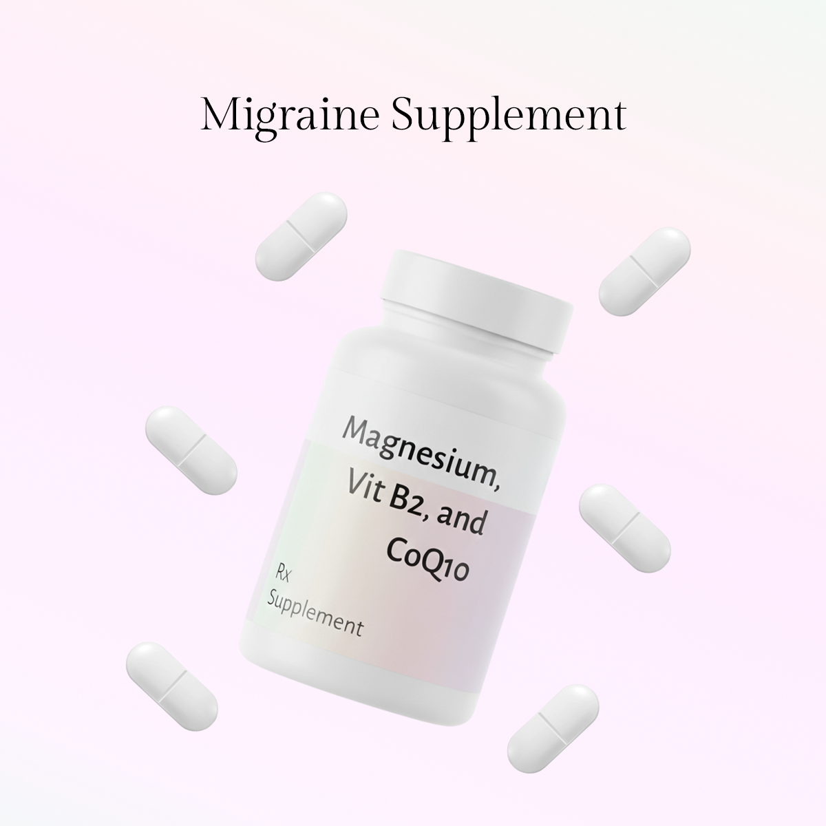 B2(50mg), CoQ10(10mg), Magnesium(340mg) - 90 Capsules