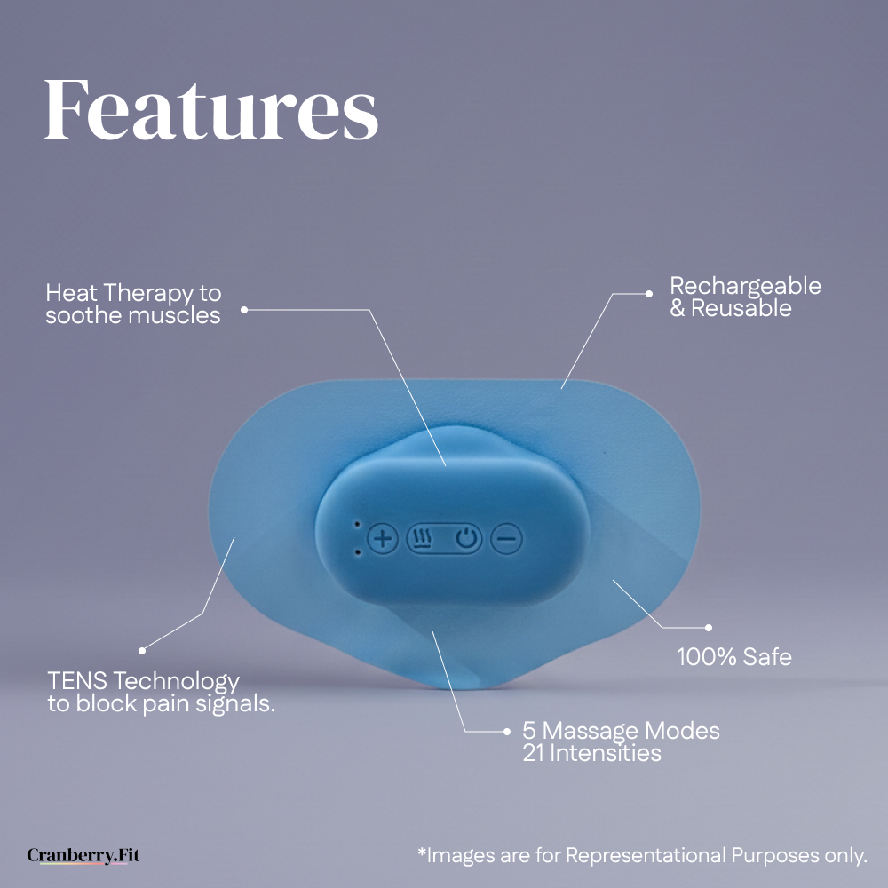 TENS + Heat Device - Drug-free period pain relief