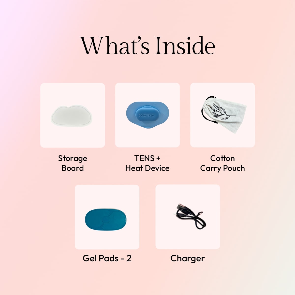 TENS + Heat Device - Drug-free period pain relief
